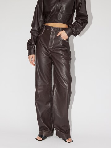 LeGer Premium Wide leg Pants 'Mia' in Brown