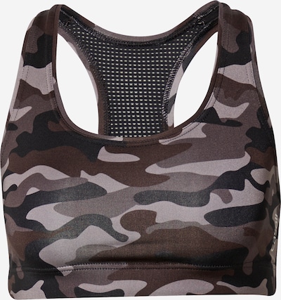 Casall Sports Bra in Chestnut brown / Grey / Dark grey, Item view