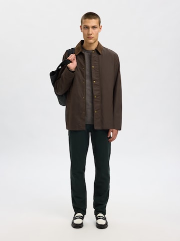 SELECTED Slim fit Chino trousers 'SLH175-MILES' in Green