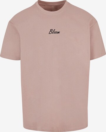 Merchcode T-Shirt 'Flowers Bloom' in Pink: predná strana