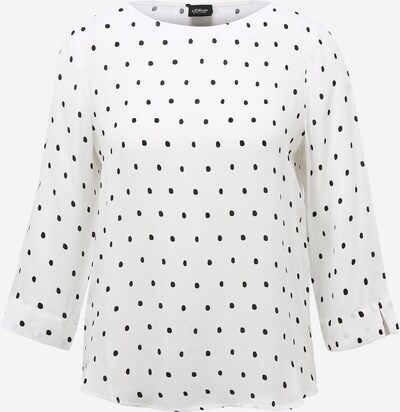 s.Oliver BLACK LABEL Bluza u crna / prljavo bijela, Pregled proizvoda
