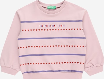 UNITED COLORS OF BENETTON Sweatshirt in Pink: front