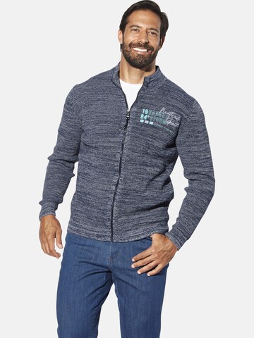 Jan Vanderstorm Gebreid vest 'Aksellund' in Blauw