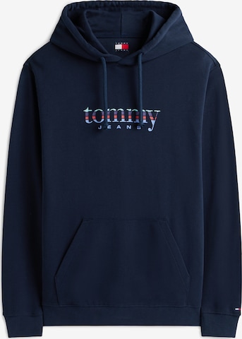 Sweat-shirt Tommy Jeans en bleu : devant