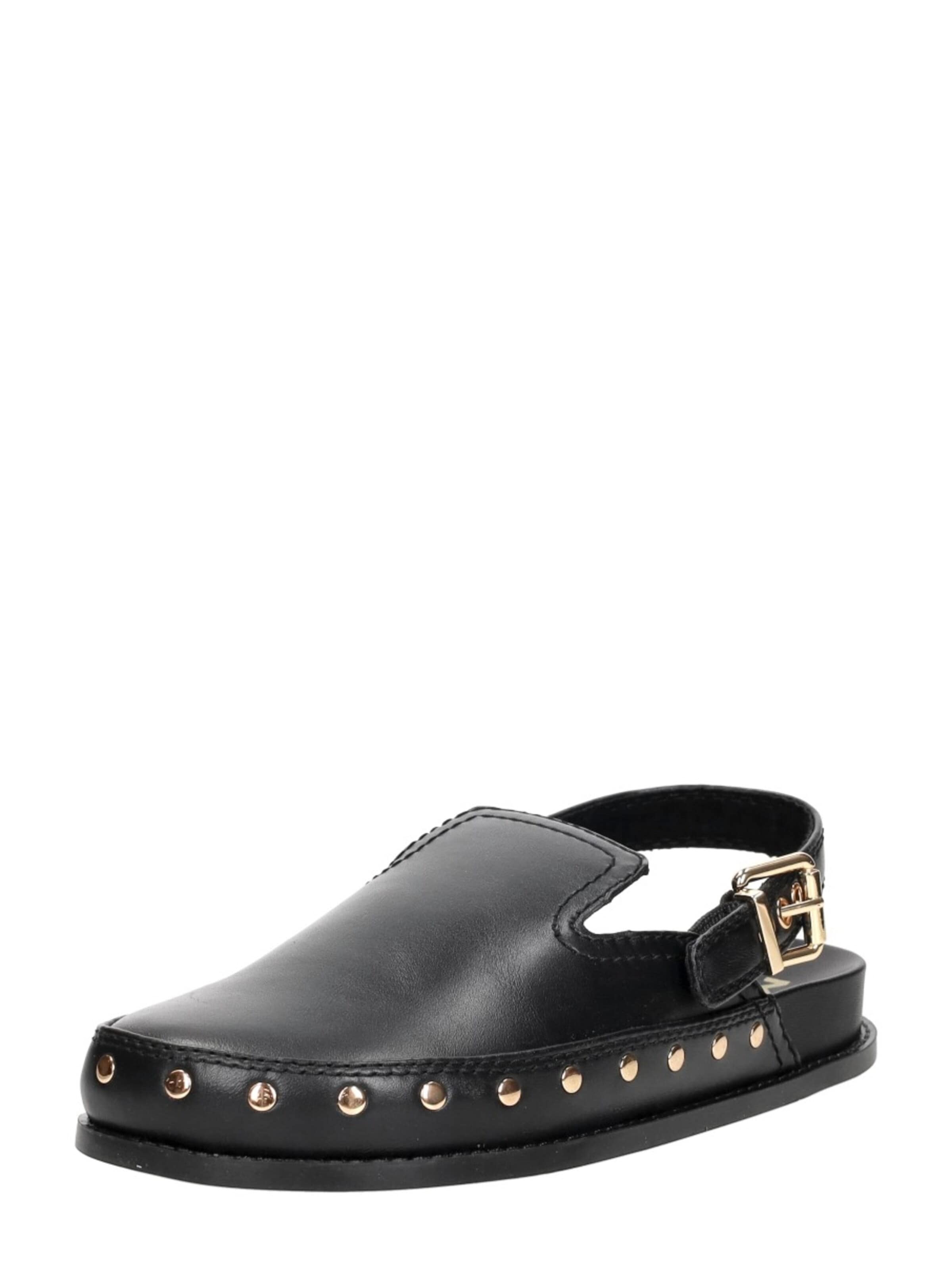 MEXX Clogs 'Tonique' in Zwart: voorkant