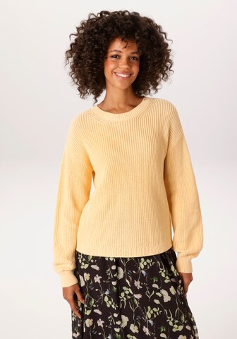 Aniston CASUAL Sweater in Yellow: front