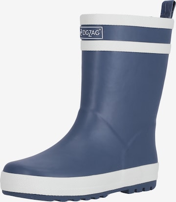 ZigZag Rubber Boots in Blue: front