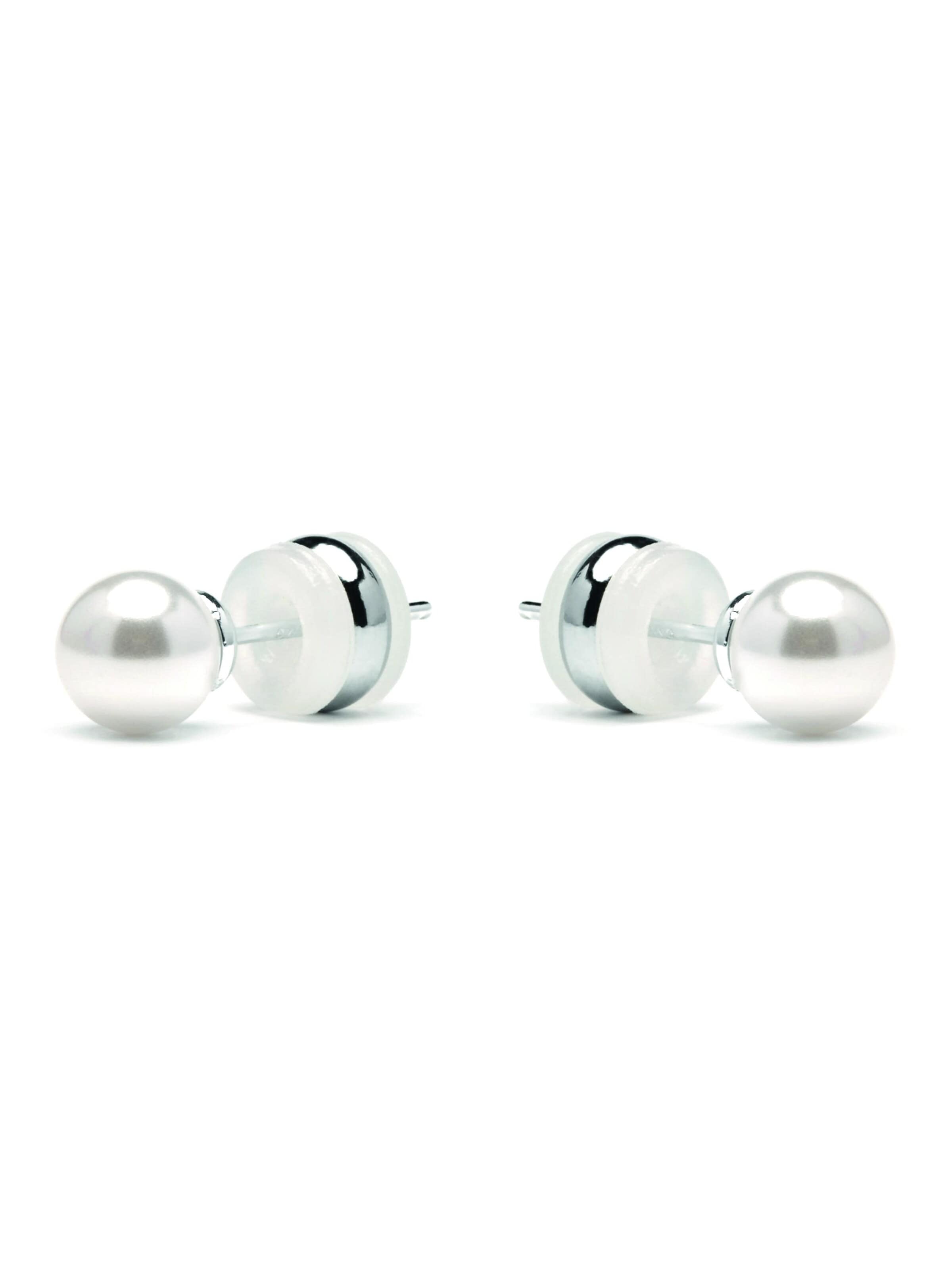 Boucles d'oreilles 'Foris' Luxenter en blanc : devant