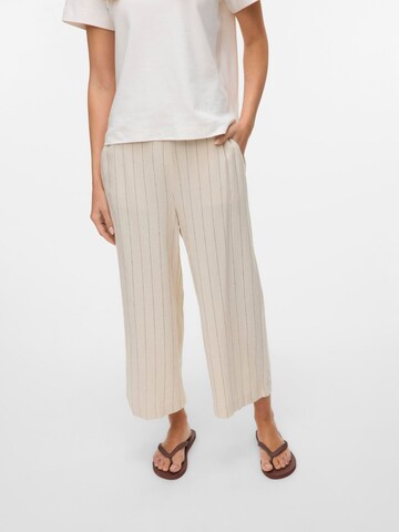 VERO MODA Wide leg Broek 'Vmmindy' in Beige