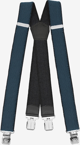 Fabio Farini Hosenträger 'X Form' in Blau: Vorderseite