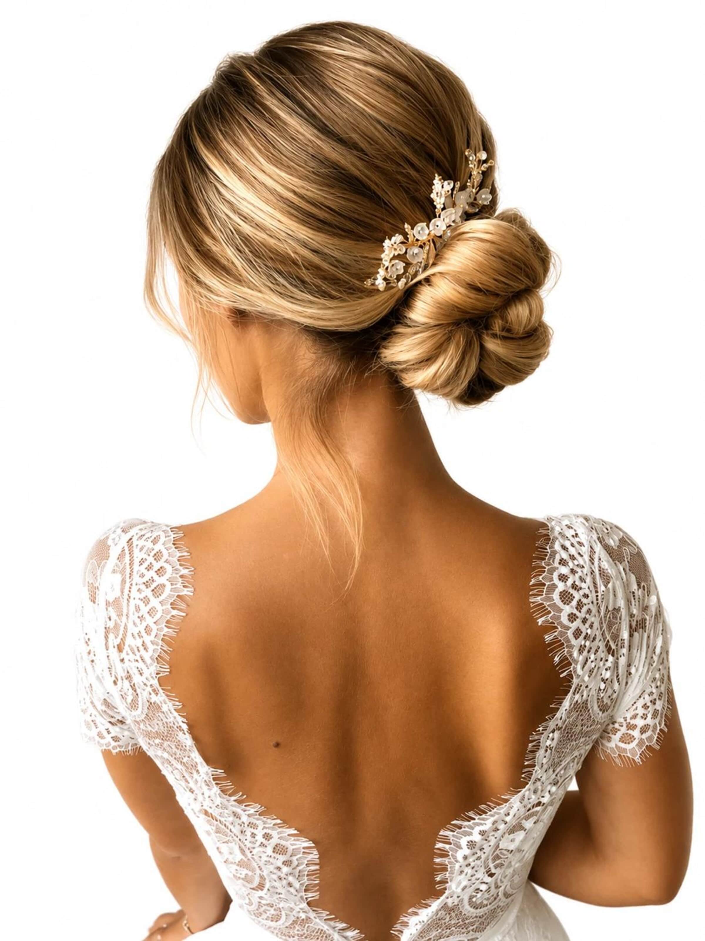 Ornamento per i capelli 'Carlotta Haircomb' di Sally Jane Bridal in oro