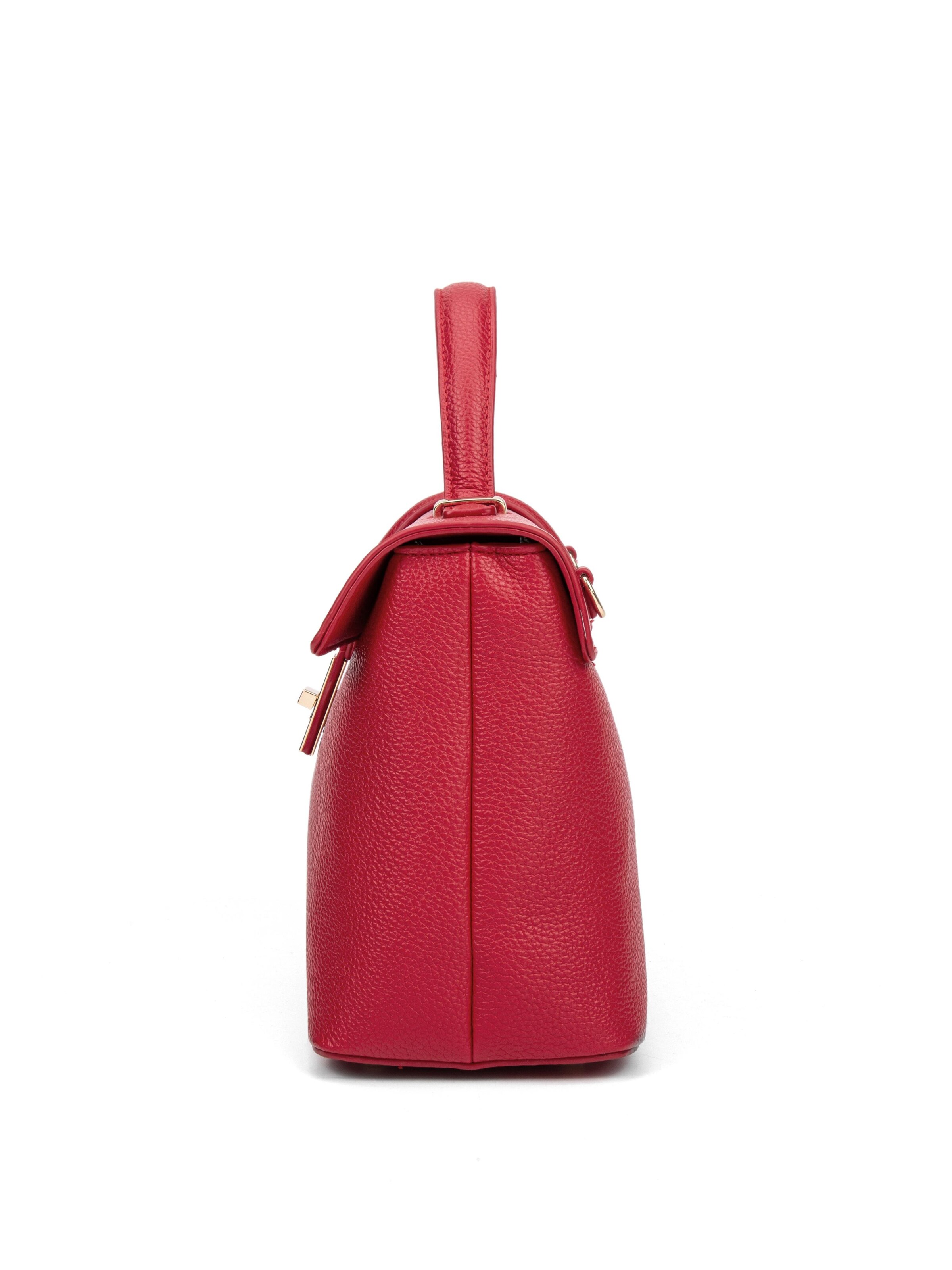 Borsa a mano 'Borsa a Mano Donna Pelle Vegana PU con Girello e Tracolla Rimovibile' di Diana&Co. in rosso