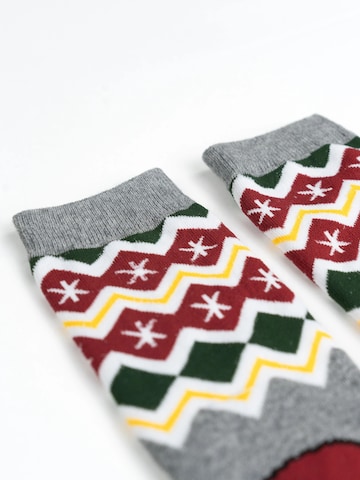 The Grinch Socks 'XMAS' in Grey