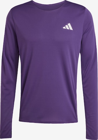 ADIDAS PERFORMANCE - Camiseta funcional 'Adizero' en lila: frente