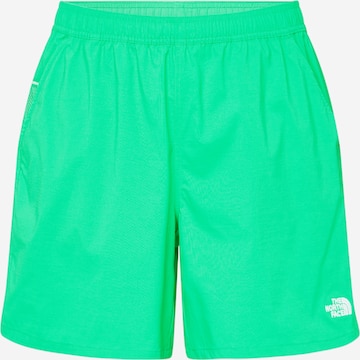 Regular Pantalon de sport THE NORTH FACE en vert : devant