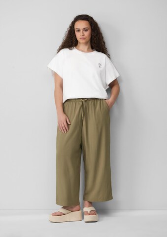 QS Wide leg Broek in Groen