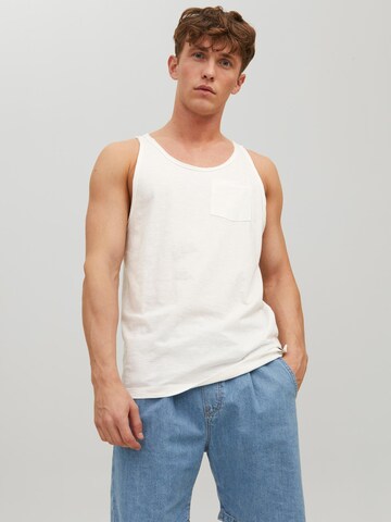 JACK & JONES - Camisa 'Crayon' em branco: frente