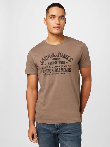 JACK & JONES T-Shirt in Braun: predná strana