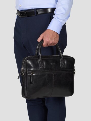 Howard London Laptoptasche 'Laptop Bag Evan Black'‌‌‌‌‌‌‌‌ in Schwarz: Vorderseite