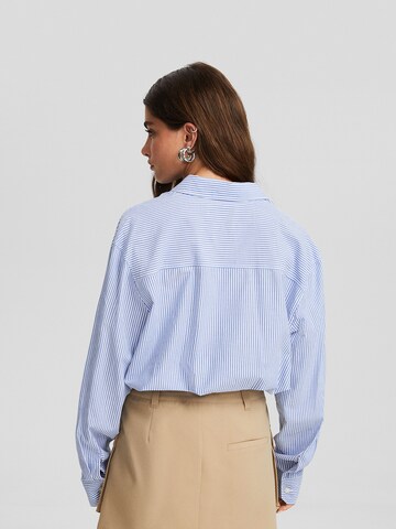 Bershka Blouse in Blue