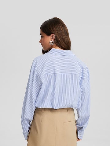 Bershka Blouse in Blue