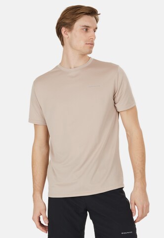 ENDURANCE Functioneel shirt 'VERNON' in Beige: voorkant