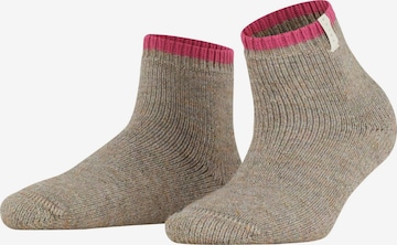 FALKE Socken 'Cosy Plush' in Braun: Vorderseite