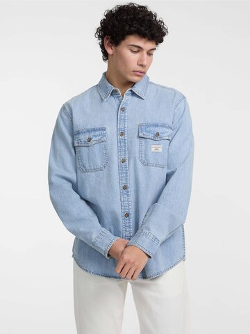 GUESS Regular fit Button Up Shirt in Blue