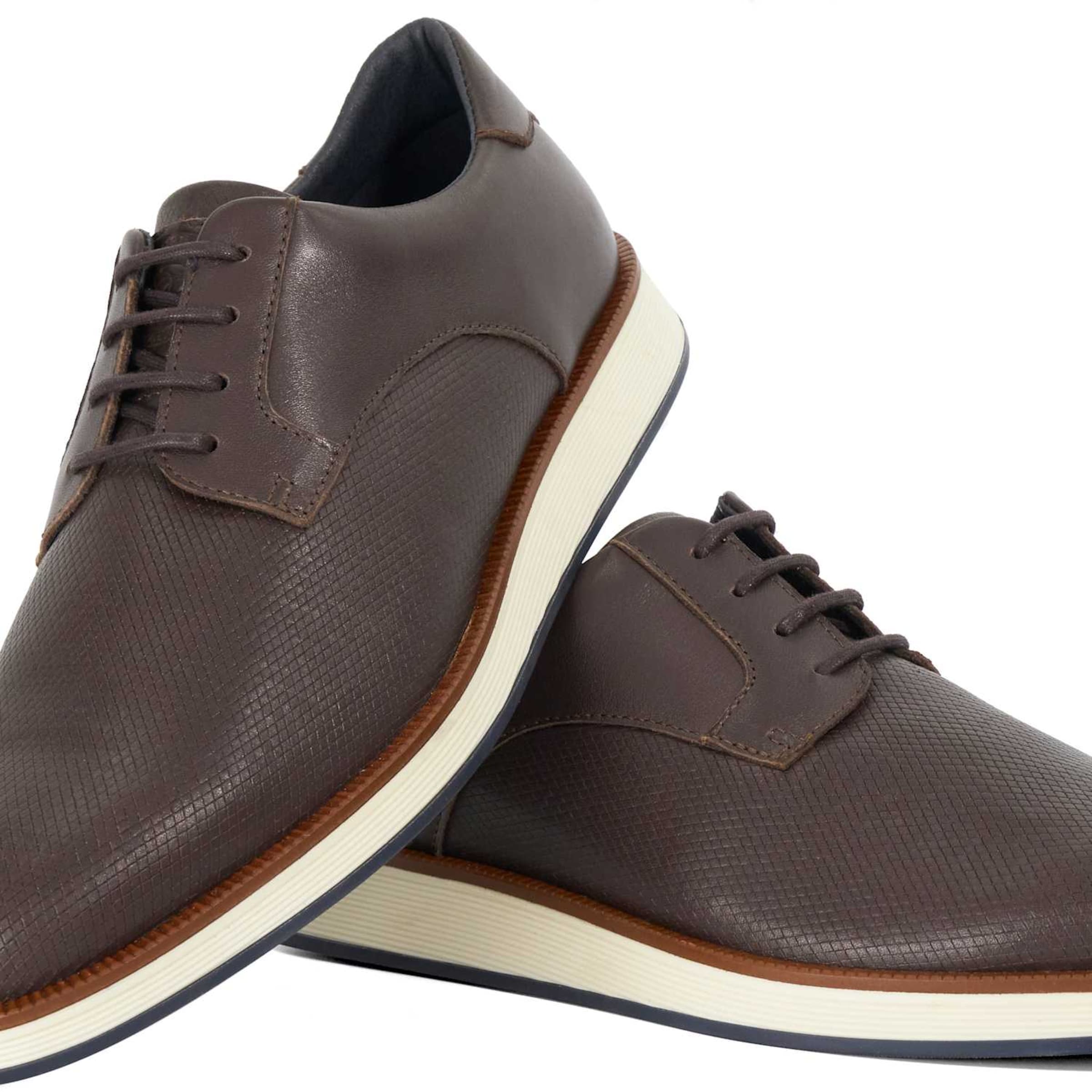 Dune LONDON Sportieve veterschoen 'Bow' in Bruin