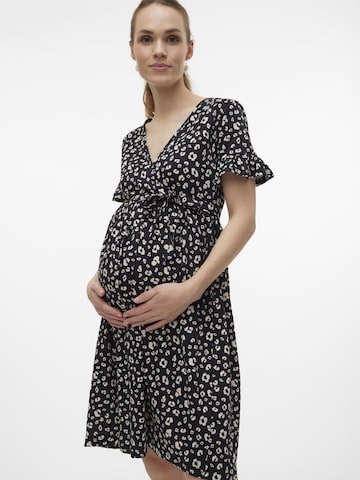 MAMALICIOUS Kleid 'HAZELA TESS' in Schwarz