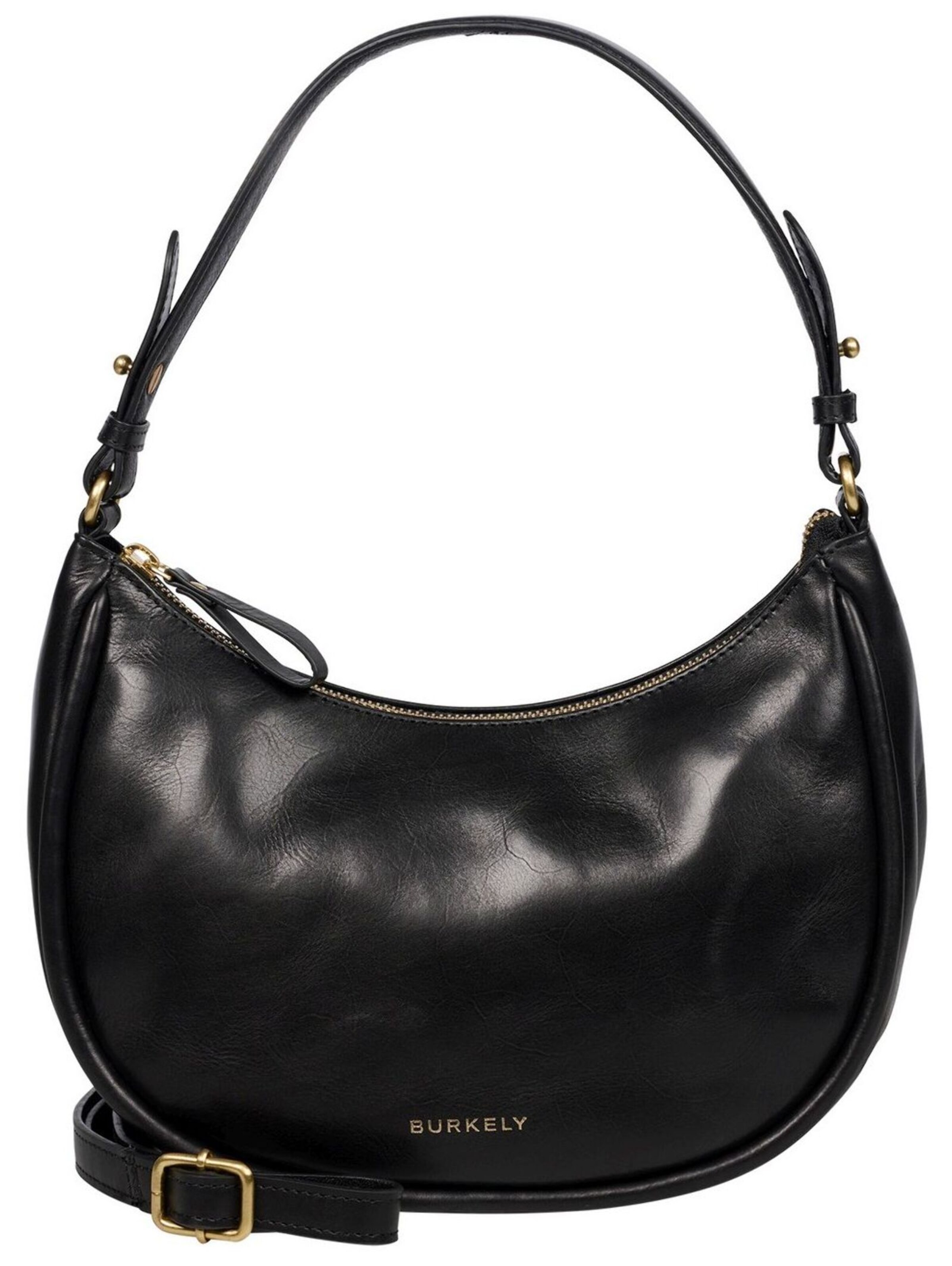 Borsa a spalla di Burkely in nero: frontale