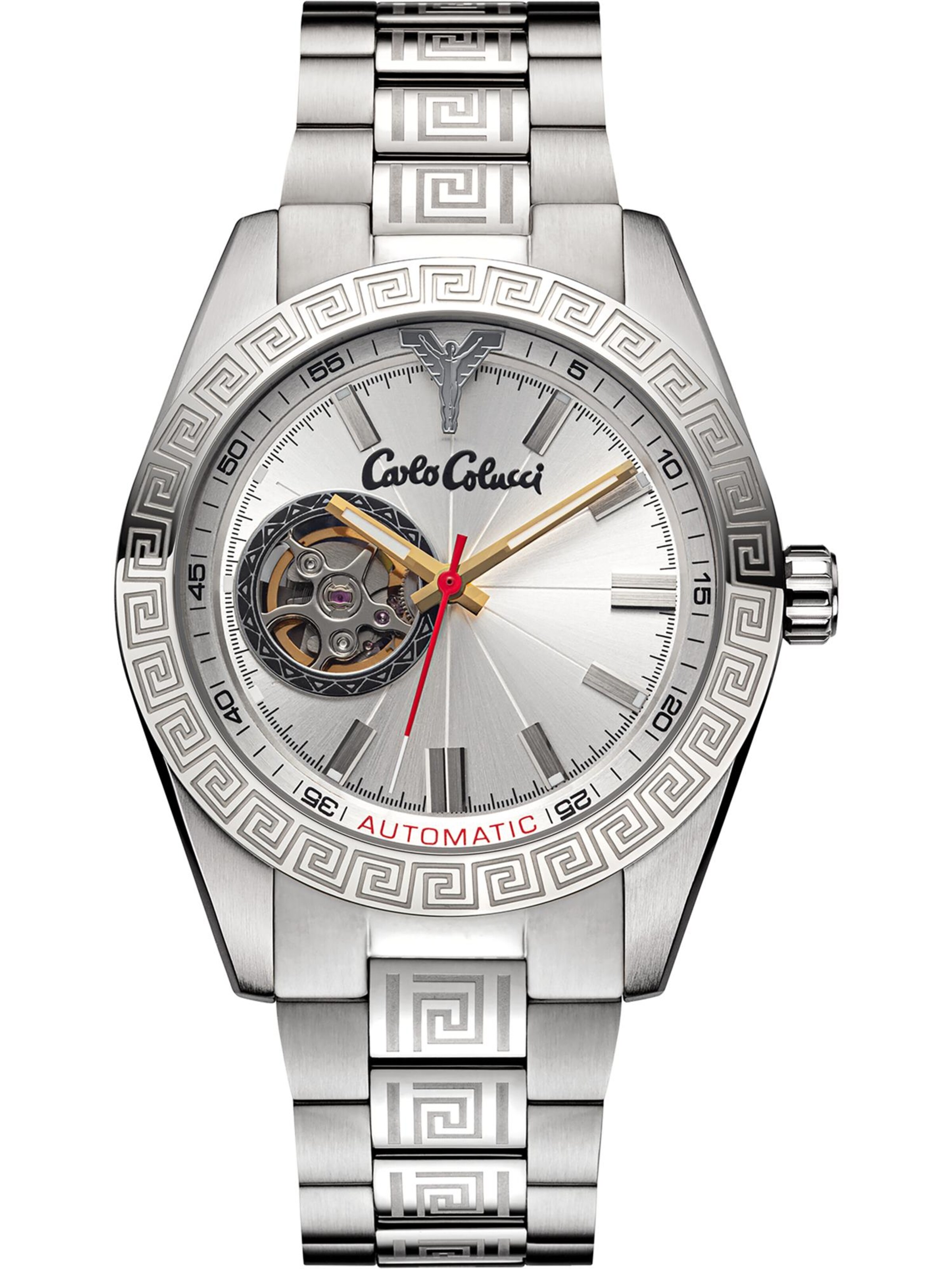 Carlo Colucci Analog watch ' Dreni ' in Silver: front