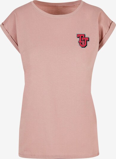 ABSOLUTE CULT T-shirt 'Tom And Jerry - Collegiate' en rosé / rose foncé / blanc, Vue avec produit