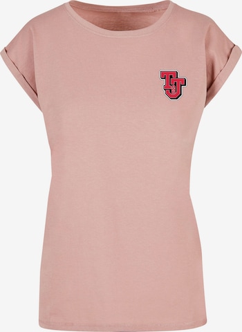 ABSOLUTE CULT T-Shirt 'Tom And Jerry - Collegiate' in Pink: predná strana