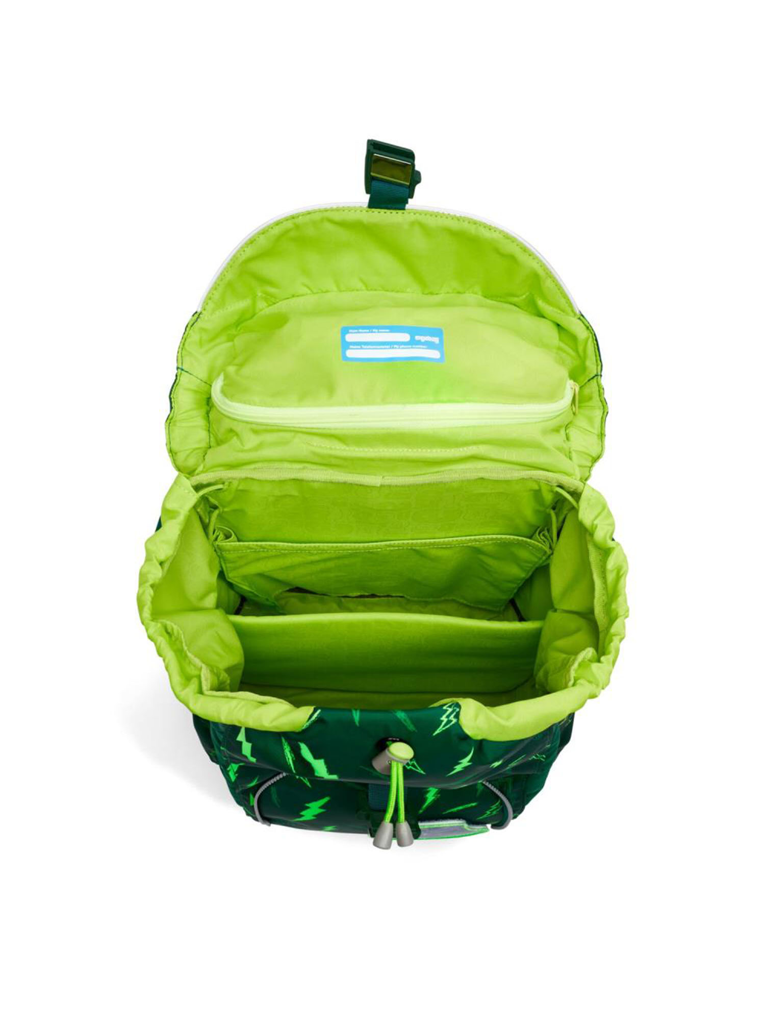 ergobag Backpack 'Maxi Schulrucksack Set 6tlg.' in Green