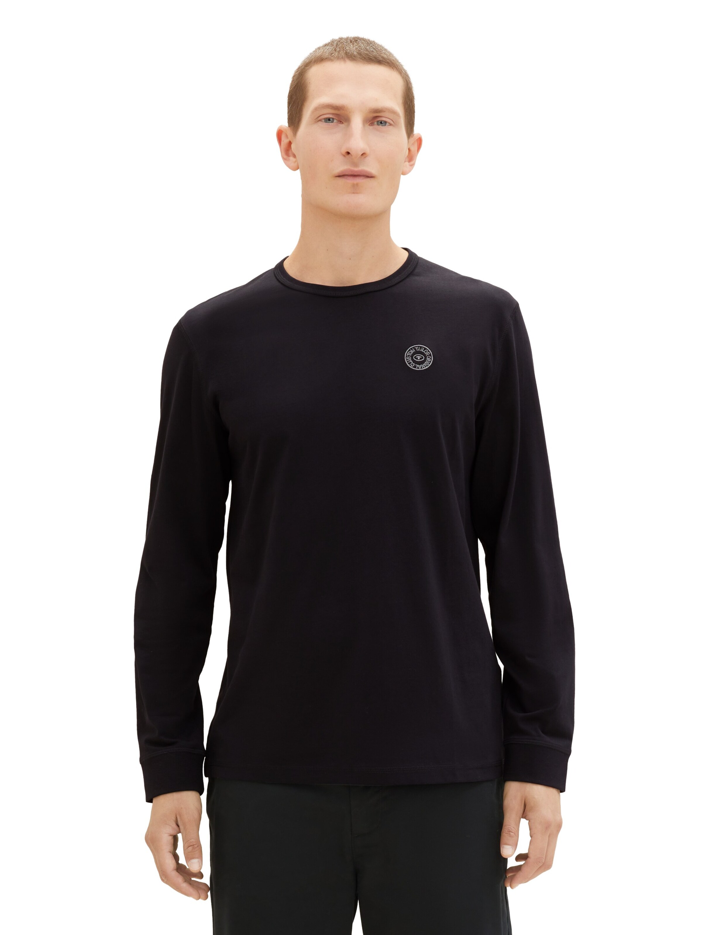 TOM TAILOR Bluser & t-shirts i sort: forside