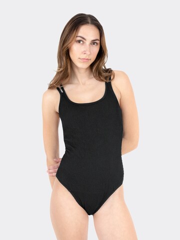 MYLILY Swimsuit 'Periodenbadeanzug  Sportiv' in Black: front