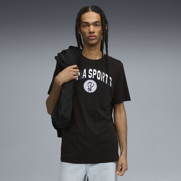 PUMA Shirt 'Wardrobe Essentials Sports Legacy' in Black: front