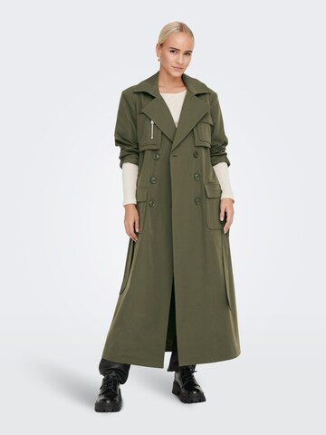 Manteau mi-saison 'Kastanje' ONLY en vert : devant