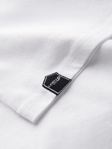 Ombre Shirt in Weiß