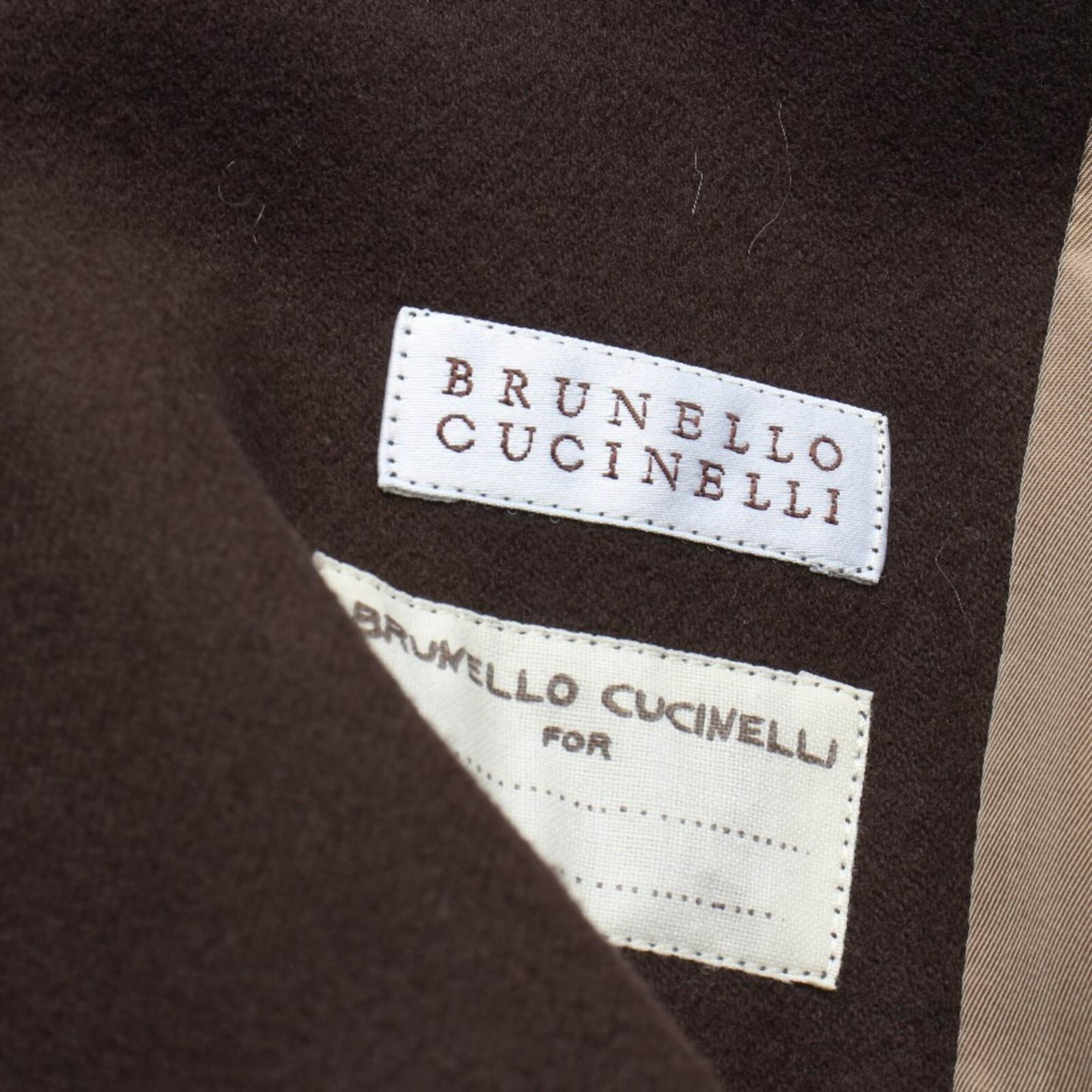 Brunello Cucinelli Übergangsjacke XL in Braun