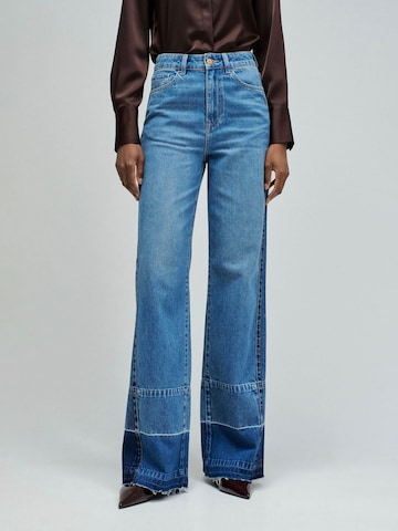 Salsa Jeans Loosefit Jeans Wide Leg in Blau: Vorderseite