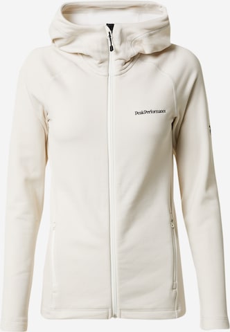 PEAK PERFORMANCE Sportsweatjacke in Weiß: predná strana