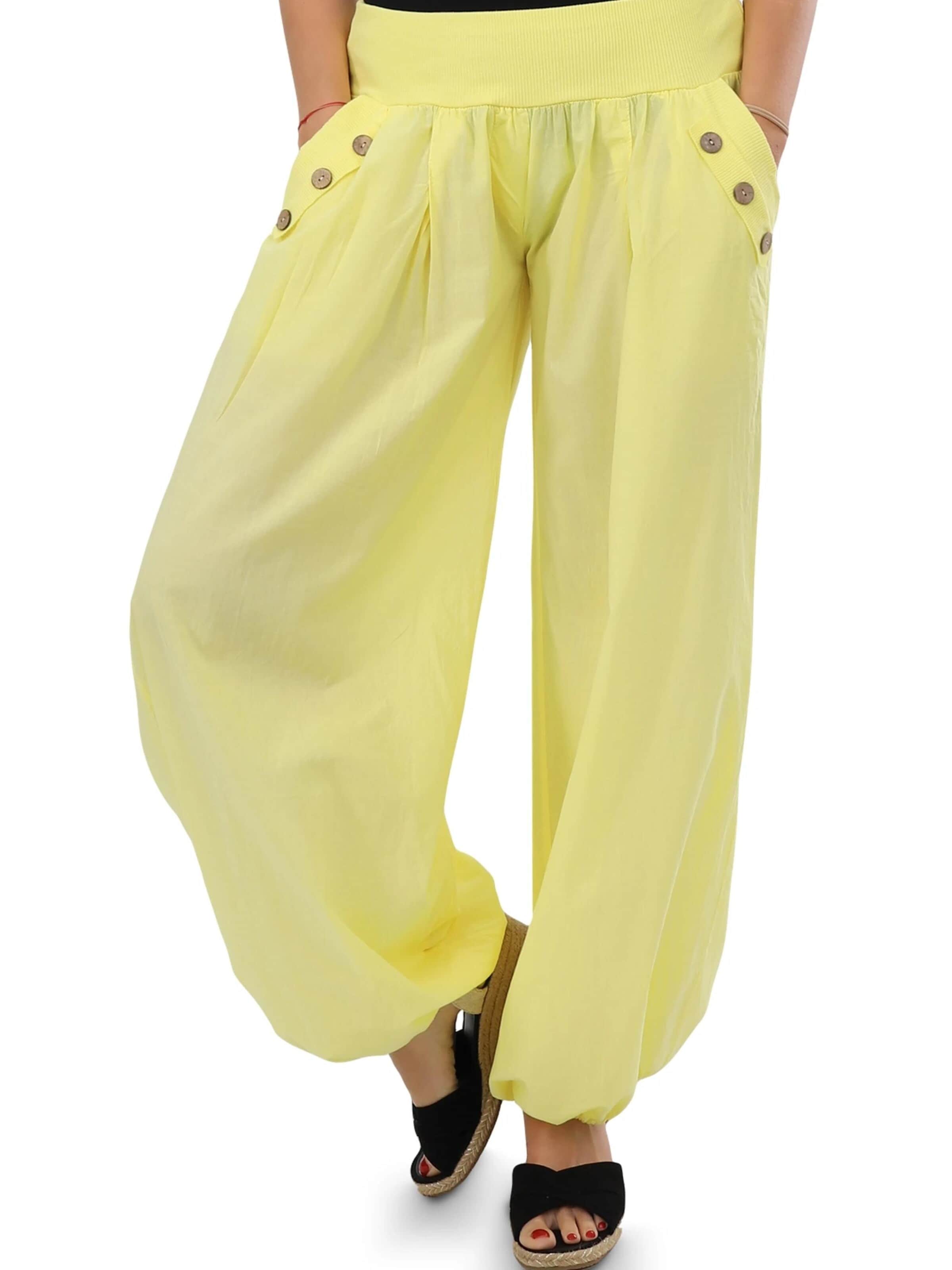 malito more than fashion Loose fit Harem Pants in Yellow