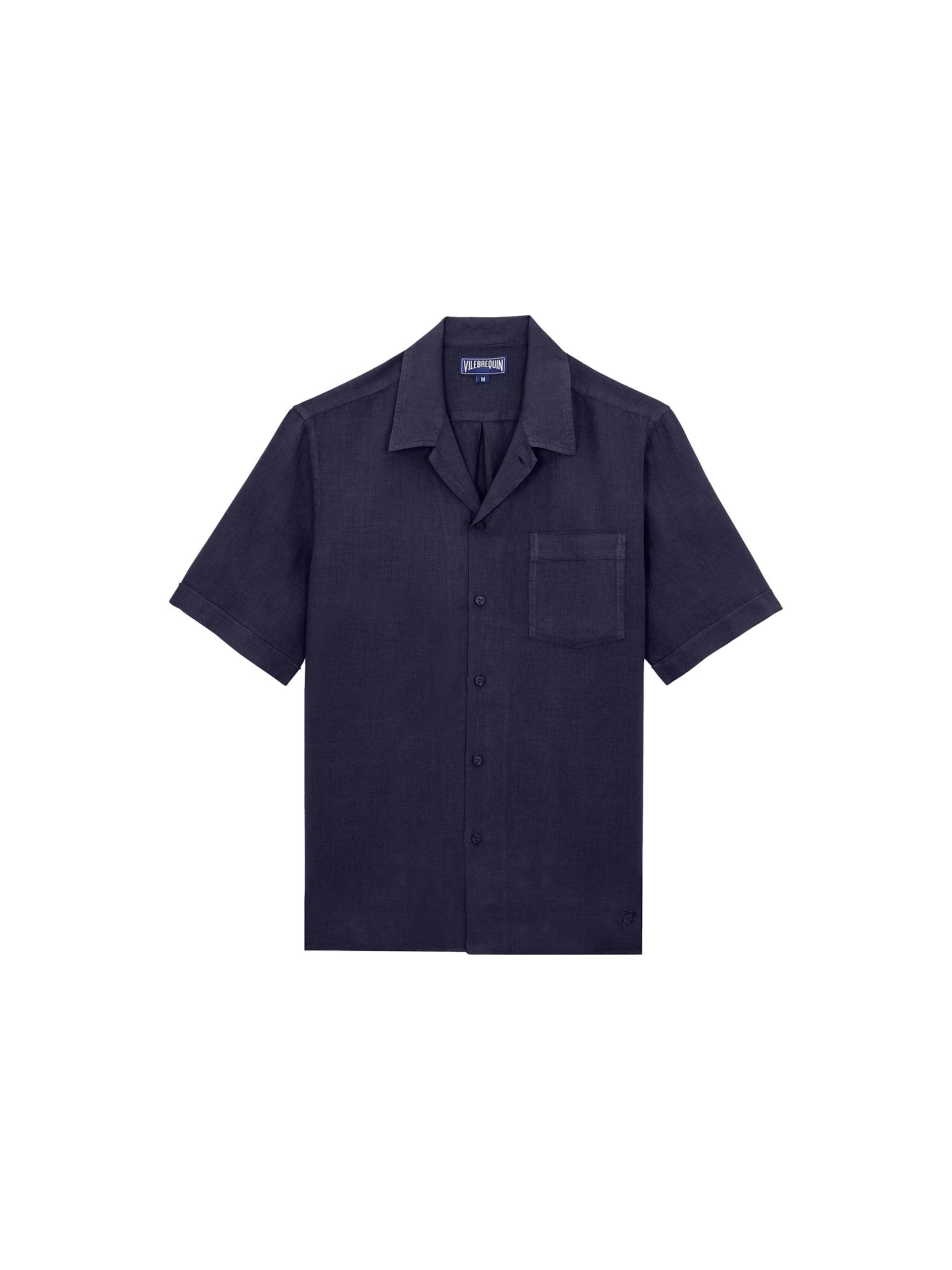 Vilebrequin Overhemd in Blauw: voorkant