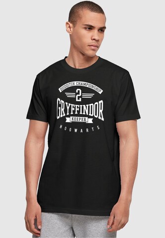 ABSOLUTE CULT Shirt 'Harry Potter - Gryffindor Keeper' in Black: front