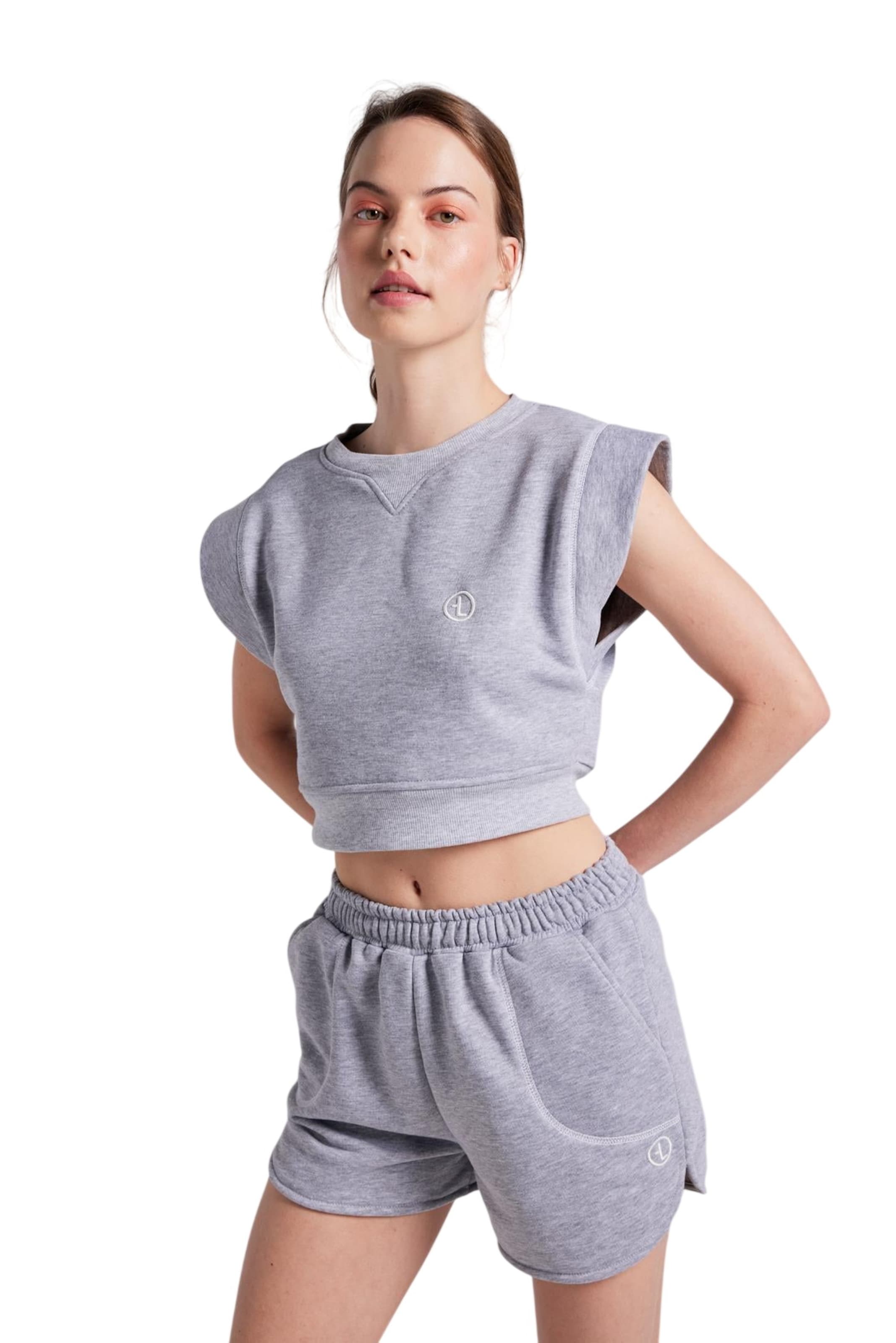 HOLLY LOLLY Sweatshirt in Grijs: voorkant