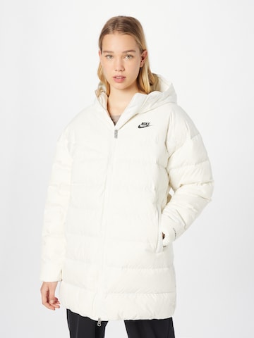 Nike Sportswear Зимняя куртка в Белый: спереди