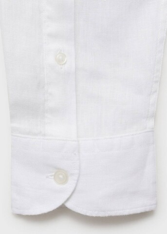 MANGO MAN Slim Fit Hemd 'Tucan' in Weiß