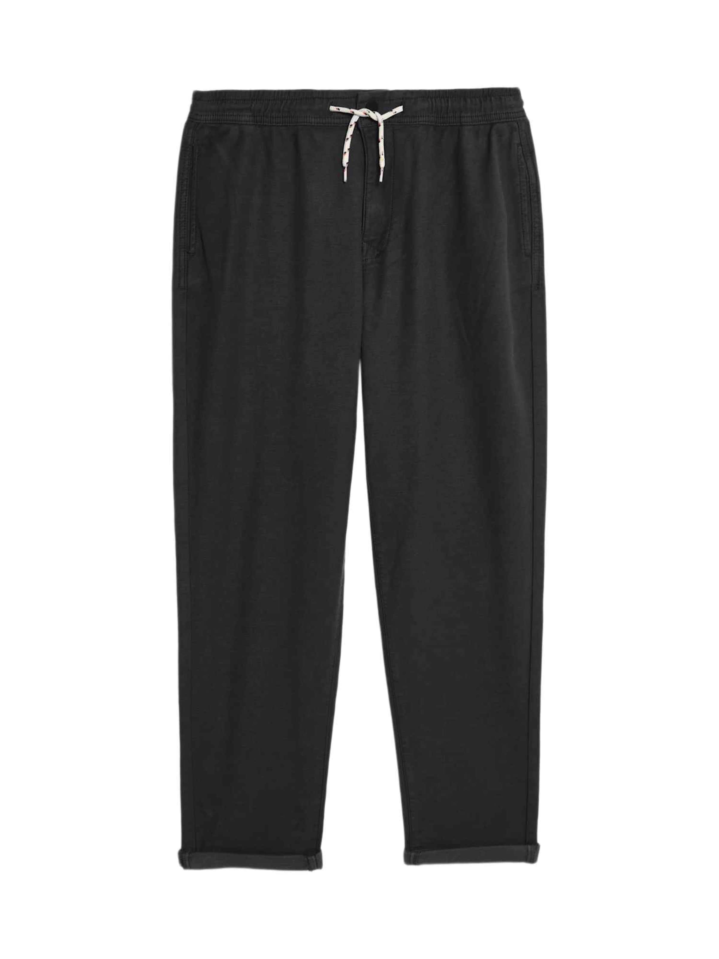 Marks & Spencer Regular Trousers in Black: front